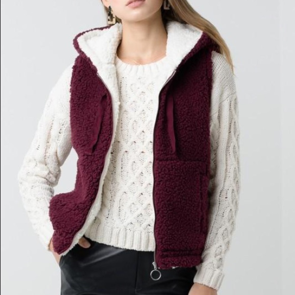 Teddy Vest- Sherpa/fleece